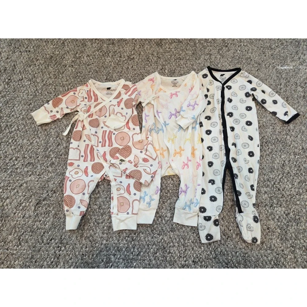 Monica and Andy Set Romper One Piece Pajamas Infant 6-9 Months